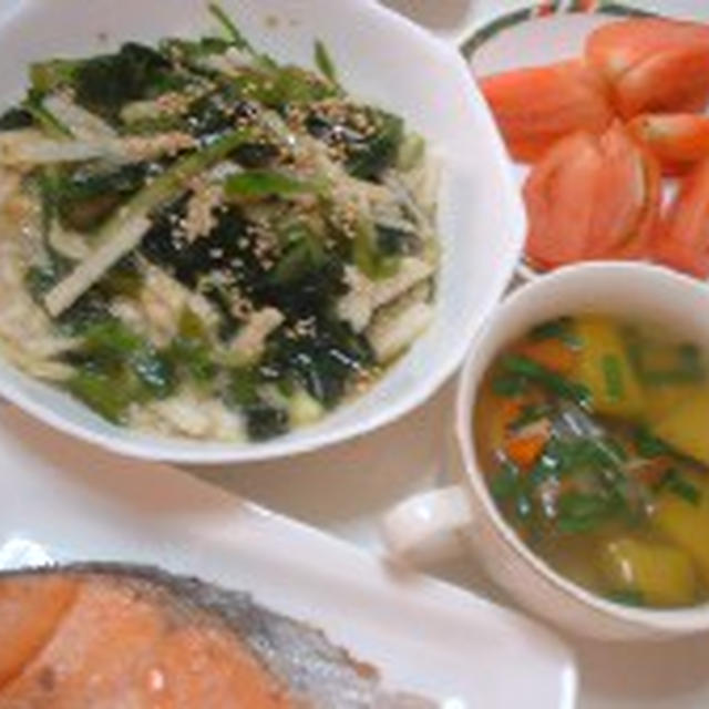 長芋酢の物・カボチャスープ