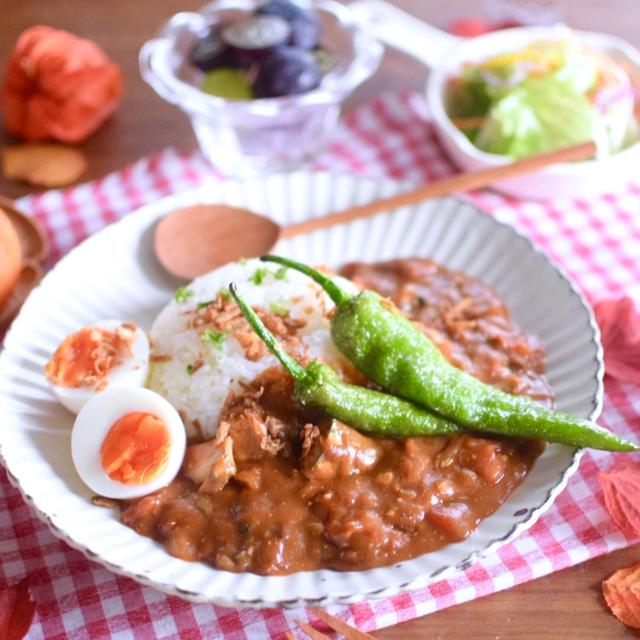 サーモスKFCフライパンでサバカレーとかぼちゃとクリチのシュウマイを作ってみました