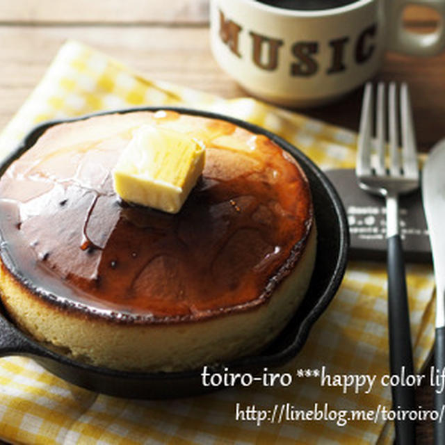 厚さ5cm トースターで作るスキレットホットケーキ By トイロさん レシピブログ 料理ブログのレシピ満載