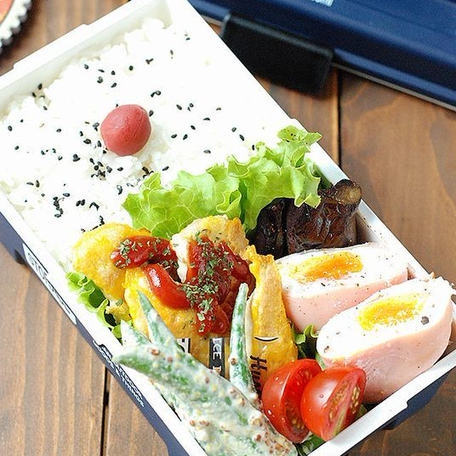 【男子高校生】チキンピカタ弁当