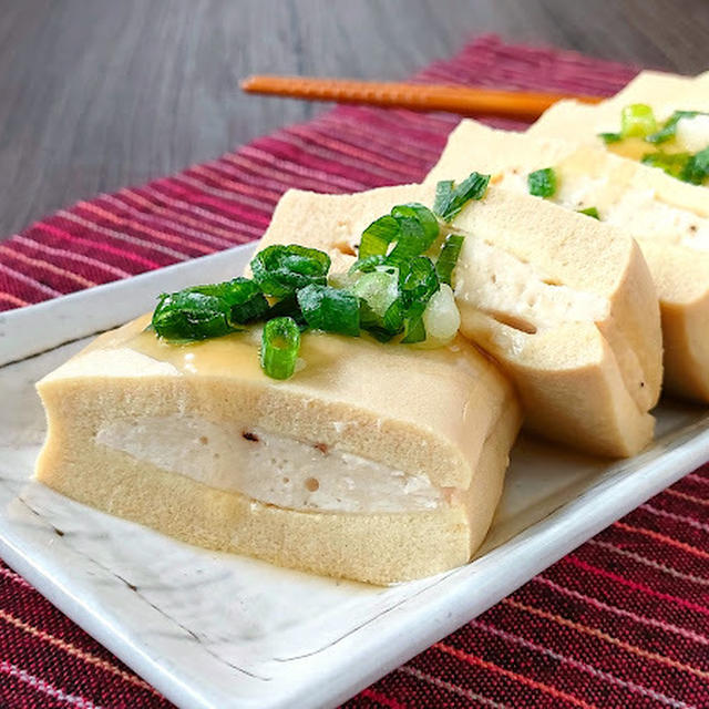 じゅわっと味が染みた高野豆腐のひき肉詰め（はさみ）レシピ