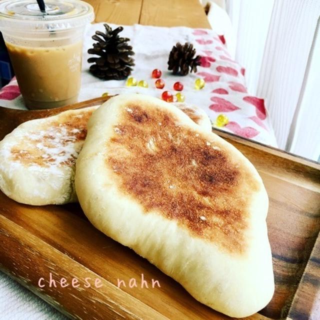 ふっくらモチモチ♡レンジ発酵でチーズナン♡