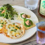 緑茶とジャスミンの焼酎＋ミニおつまみ　＆オーロラショットグラス