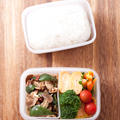 お弁当『豚肉とピーマンのエスニック炒め』