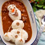 離れないよ！アナと雪の女王のオラフdeデコカレー♪