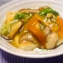 豆腐ステーキ＊たっぷり野菜の白だしあんかけ