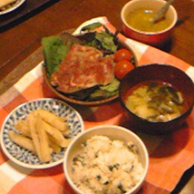 バンゴ：「土みそ」の炙りビーフ！とジャガイモのきんぴら