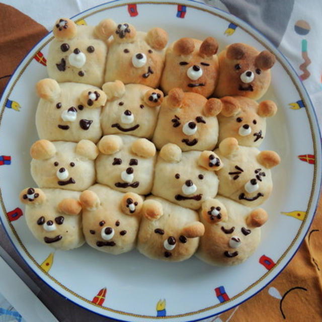 cottaの「くまさんちぎりパン」作ってみました～♪