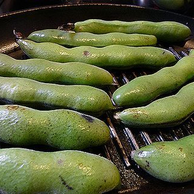 そら豆と豆ごはん