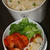 6月10日　　玉葱Ｗ炒飯＆海老チリランチ