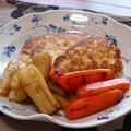 豆腐と鶏肉の小判焼き