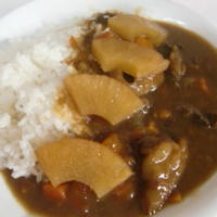 サントリーブランデーV.O浸けのパイン入りカレーライス♪