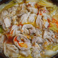 白菜と豚肉の、ぶち込み系中華鍋