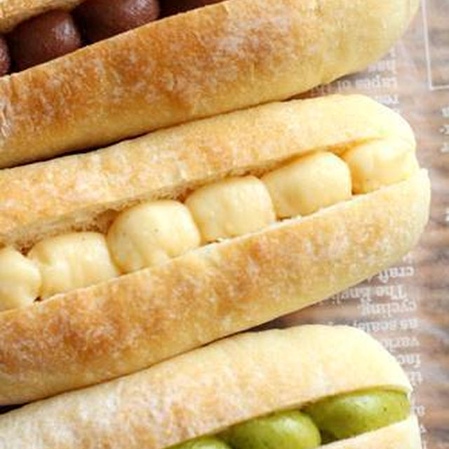 パン教室で「クリームパン」クリームは後入れよ～