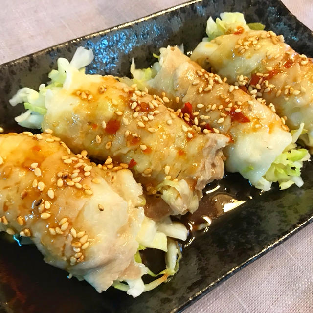 【よだれ豚キャベツ】レンジで簡単！ピリ辛で食べごたえもばっちり！