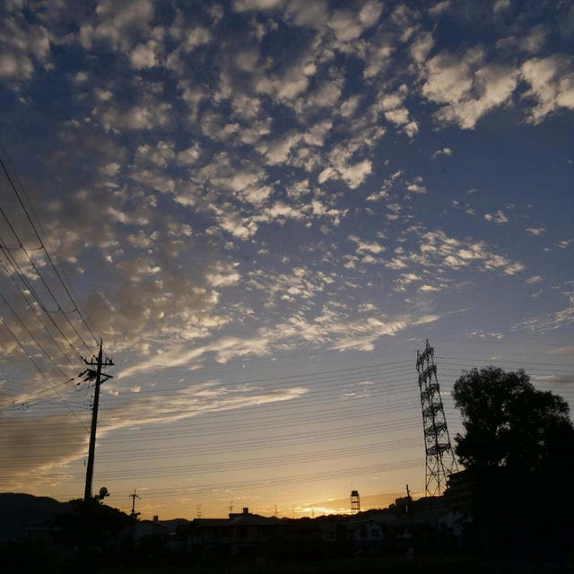今日の夕焼け
