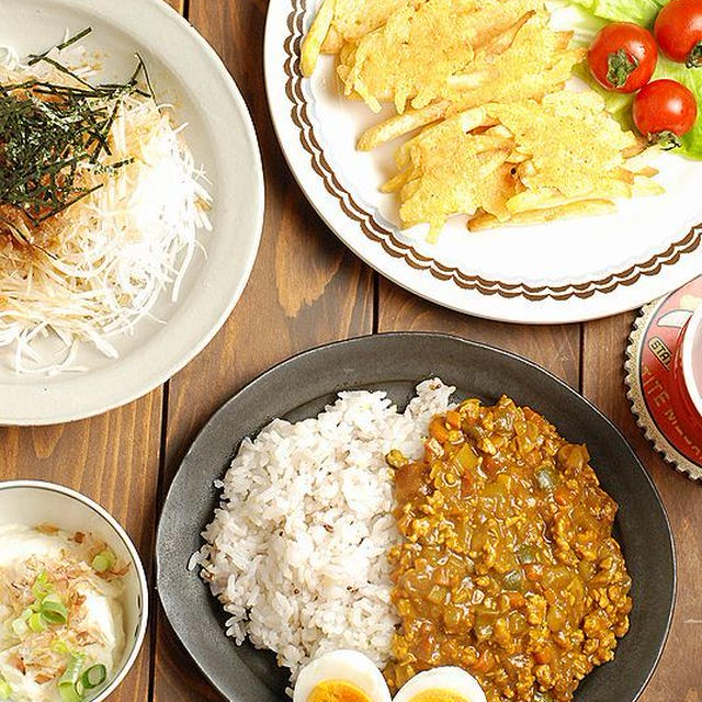 時短キーマカレーの献立でした～【朝課外スタート！】