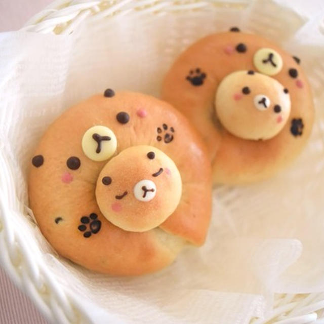 【レシピコラム】ほのぼの♪くまの親子ベーグル♡
