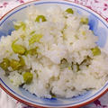 グリーンピースご飯 Greenpeace cooked rice
