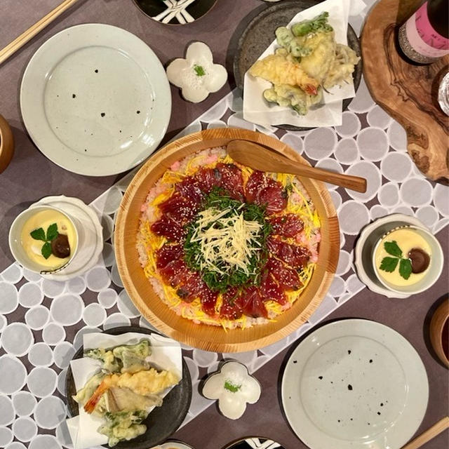 てこね寿司と天ぷらの夜ごはんと、楽天SSのお買い物