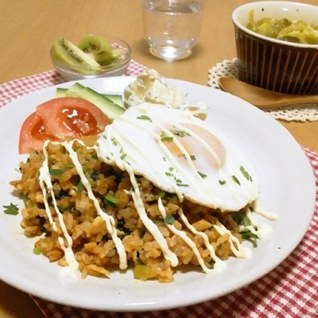 肉味噌リメイクご飯と勘違い塩麹☆