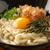 釜玉うどん　、手打ちうどんの作り方、筋肉風