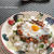 ２０１３スパイス大使レシピ～＜簡単・本格茄子とトマトのキーマカレー；温玉のせ＞