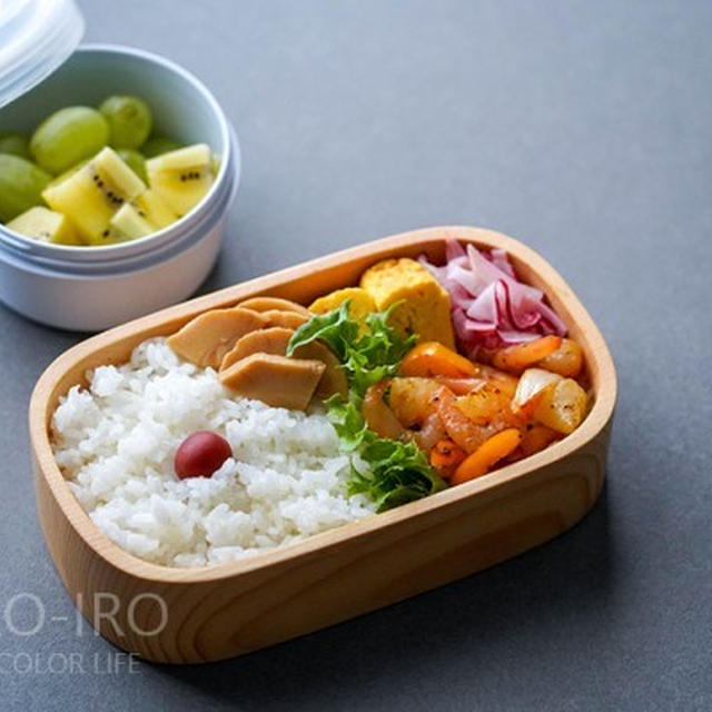 エビバジル弁当と、炊飯のこと。