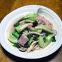 青梗菜とベーコンの炒め物