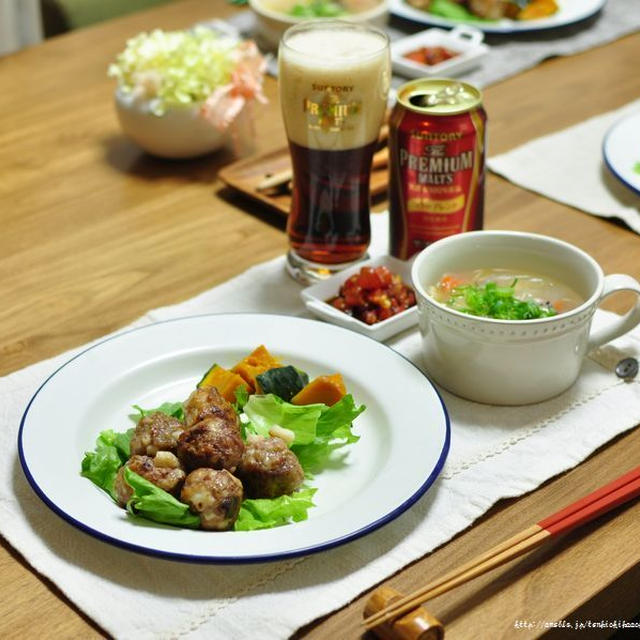 ガッツリ系栗ごはんとお麩巻きポークの照り煮、街はぴ更新しました