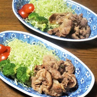 上州麦豚でピリ辛生姜焼き