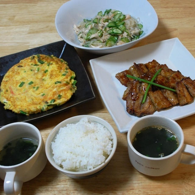 昨夜はいわしの中華風蒲焼きなど～！