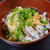 鶏飯とコロッケ蕎麦