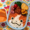 幼稚園弁当☆クックパッドレシピでジバニャン作ってみました～!!　キャラ弁