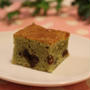 混ぜるだけ！抹茶と小倉のしっとりケーキ