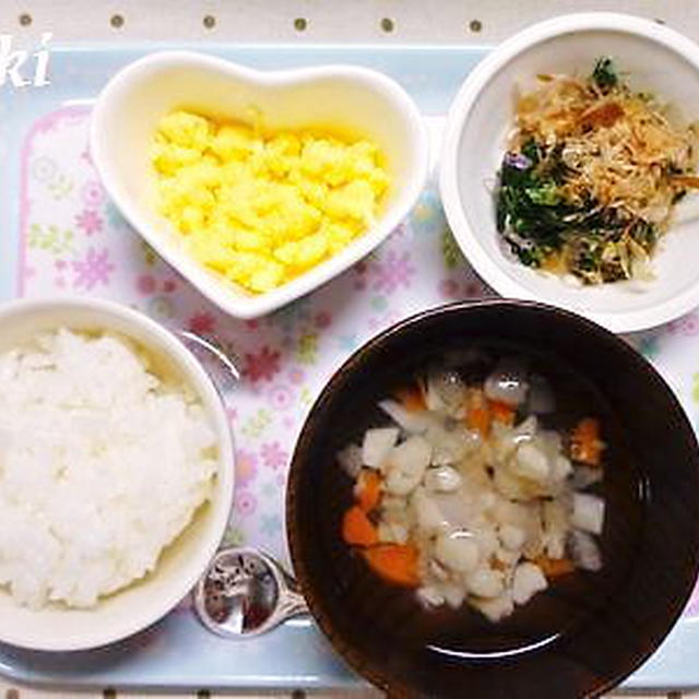 ﾟ･*:.｡.【離乳食】お熱騒動のときのごはん.｡.:*･ﾟ
