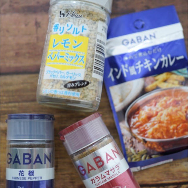8月のスパイス～香りソルト<レモンペパーミックス>・GABANガラムマサラ・花椒