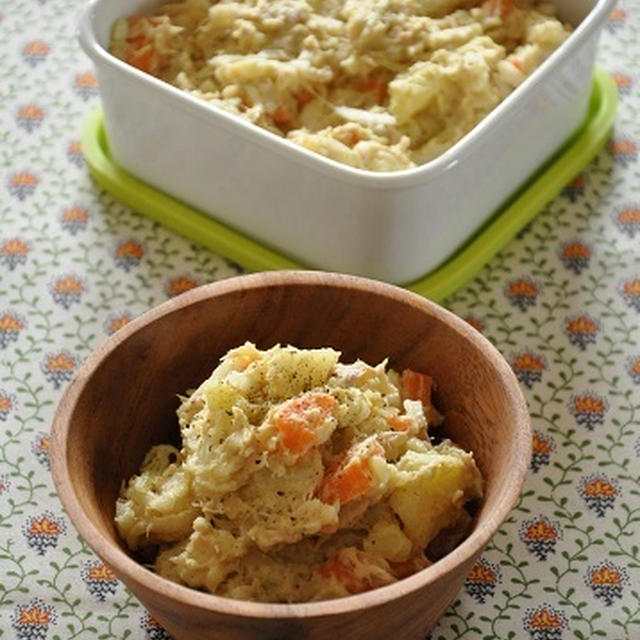 簡単に作れる副菜【玉ねぎたっぷり♪ポテトサラダ】