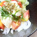 さっぱり美味しい！豆腐とじゃこの和風サラダ
