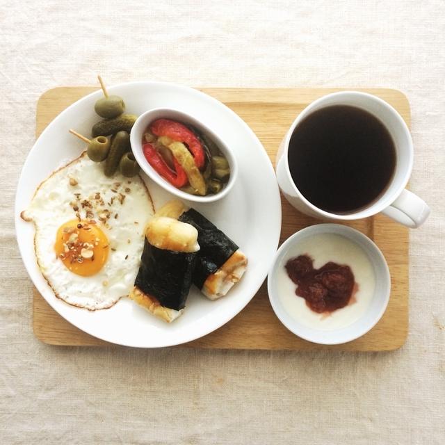 5月10日の朝ごはん。調理時間6分。