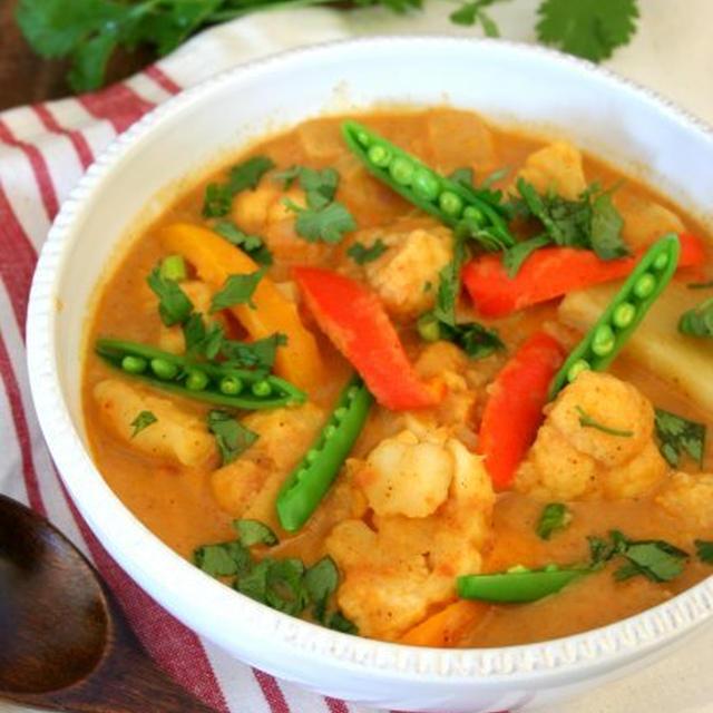 Potato and Cauliflower Curryポテトとカリフラワーのココナッツカレー