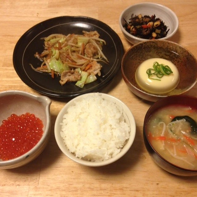 昨夜は五目煮など～