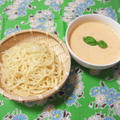 トマトヨーグルトスープのつけ麺風フェデリーニ by ちびこさん