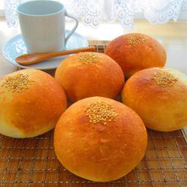 ずんだあんぱん♪お花編みパン♪