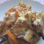 「すき焼き風☆鶏ひき肉と豆腐たまごとじ」