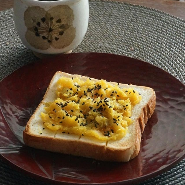 安納芋トーストと大掃除