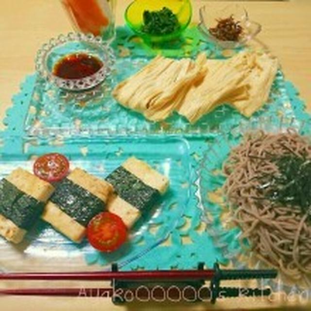 【ざる蕎麦&野菜と豆腐あれこれ御膳なおうちゴハン＊】