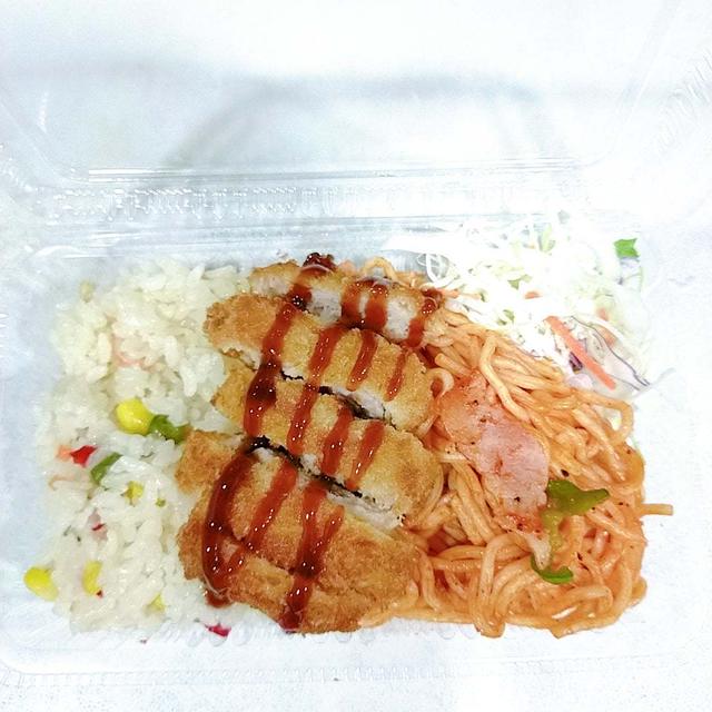 インスタントナポリタンを美味しくする方法【トルコライス】２月７日（水）のお弁当