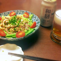 和膳にイカのワタ炒め