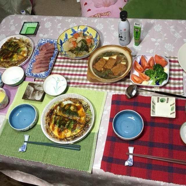 二女が帰って来た日の晩御飯